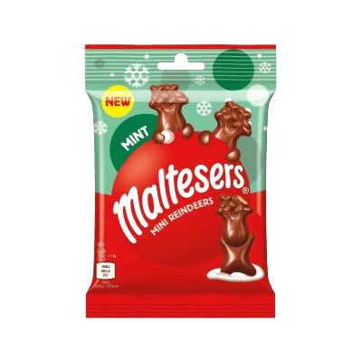 Maltesers Mini Reindeer Chocolates Mint, 59g