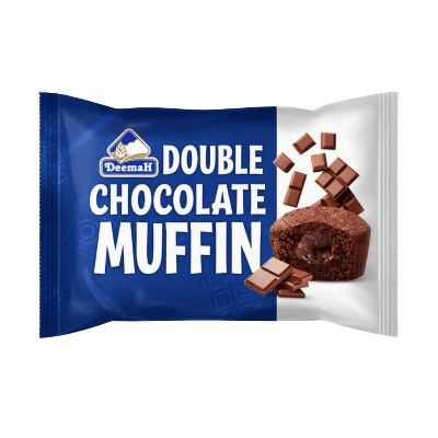 Deemah Double Chocolate Muffin Filled With Chocolate Cream, 27g