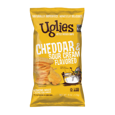 Uglies Cheddar & Sour Cream Kettle Cooked Potato Chips, 170g