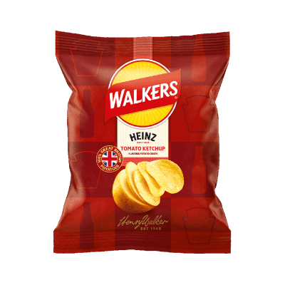 Walkers Tomato Ketchup Flavour Crisps, 34.5g