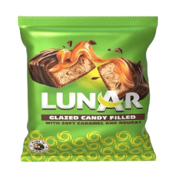 Lunar Glazed Candy Filled with Soft Caramel and Nougat Rich Chewy Candy Premium Sweet Treat Imported, 500g 
