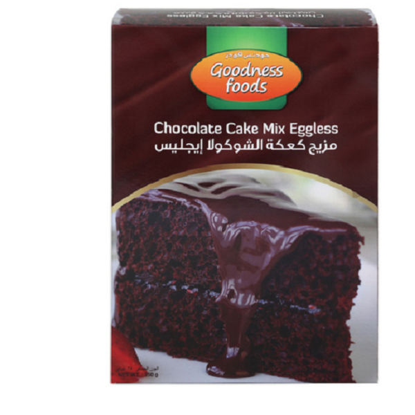 GOODNESS FOOD CHOCOLATE CAKE MIX EGGLESS 350gm,1.00