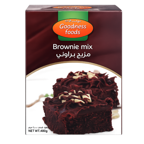 GOODNESS FOODS BROWNIE MIX (CB) 400GMS,1.00