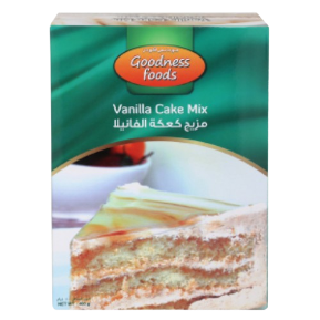 GOODNESS FOOD VANILLA CAKE MIX (CB) 400GMS,1.00
