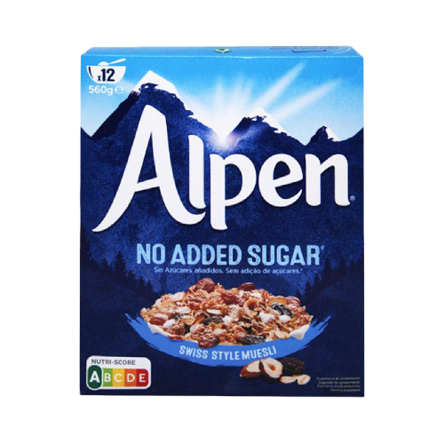 ALPEN MUESLI NO ADDED SUGAR 560 GMS,5.75