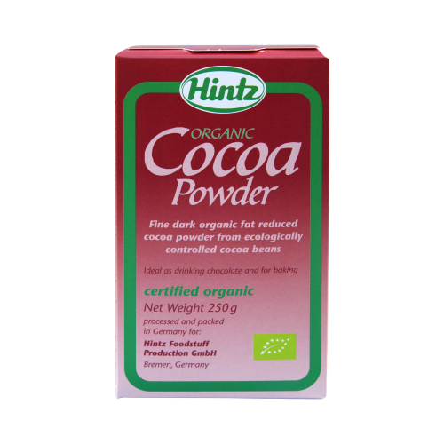 HINTZ COCOA POWDER ORGA PKT 250 GMS,5.50
