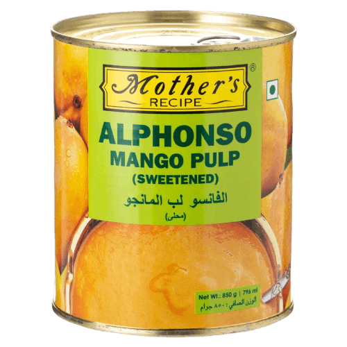 MOTHER RECIPE ALPHONSO MANGO PULP 850 GMS,4.00