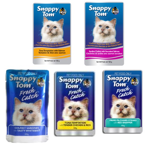 SNAPPY TOM SEA FOOD SELECTION 5+1 100 G,5.00