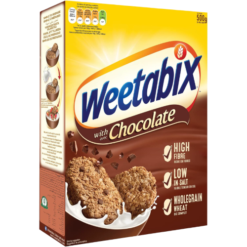 WEETABIX CHOCOLATE CEREAL 500 GMS,5.75