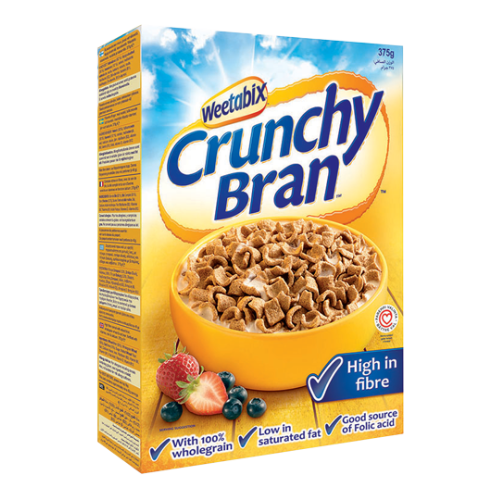 WEETABIX CRUNCHY BRAN 375G,5.00