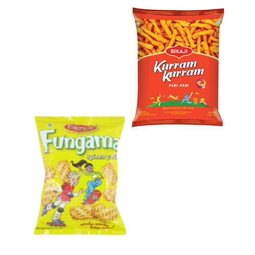 BIKAJI FUNGAMA & KURRAM KURRAM 40 GMS,0.50