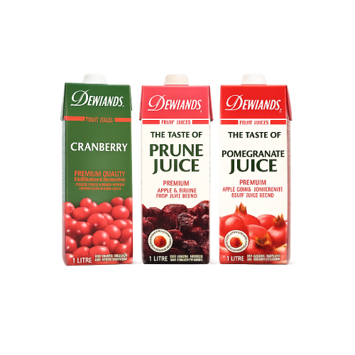 DEWLANDS JUICE 1L - CRANBERRY, POMEGRANATE, PRUNE,3.00