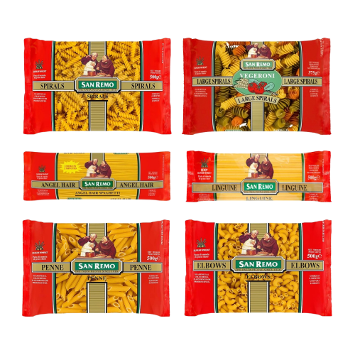 SAN REMO PASTA 500g - ALL TYPES,2.00