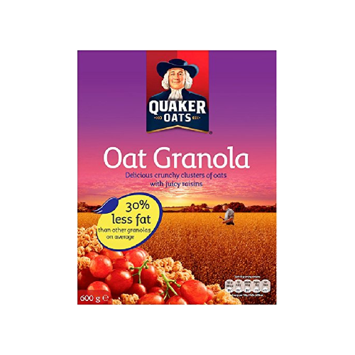 QUAKER OATS GRANOLA 600GMS,6.00