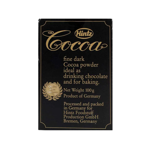 HINTZ COCOA POWDER PKTS 10/12%- 100GM,2.50