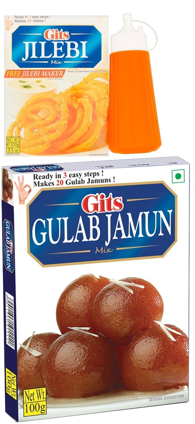 Gits Sweets Mix 100g - Gulab Jamun & Jalebi,1.50