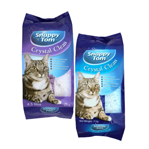 SNAPPY TOM CRYSTAL CLEAN CAT LITTER 2KG - Normal & Lavender,9.00