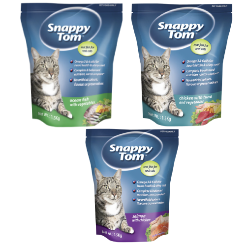 SNAPPY TOM DRY CAT FOOD 1KG - ALL,7.00