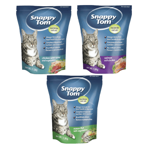 SNAPPY TOM DRY CAT FOOD 1KG - ALL,7.00