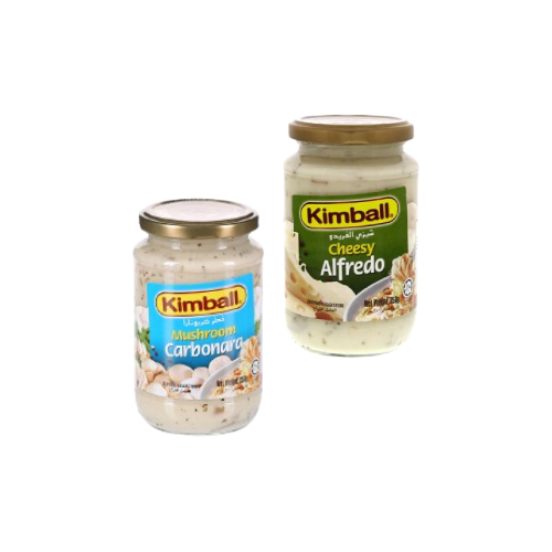 Kimball Pasta Sauce 350g - Mushroom Carbonara, Cheesy Alfredo,1.00