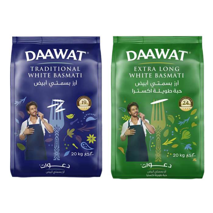 Daawat Rice 20kg - All Varieties,10.00