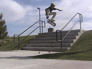 David Kick Flip 6 Stair
