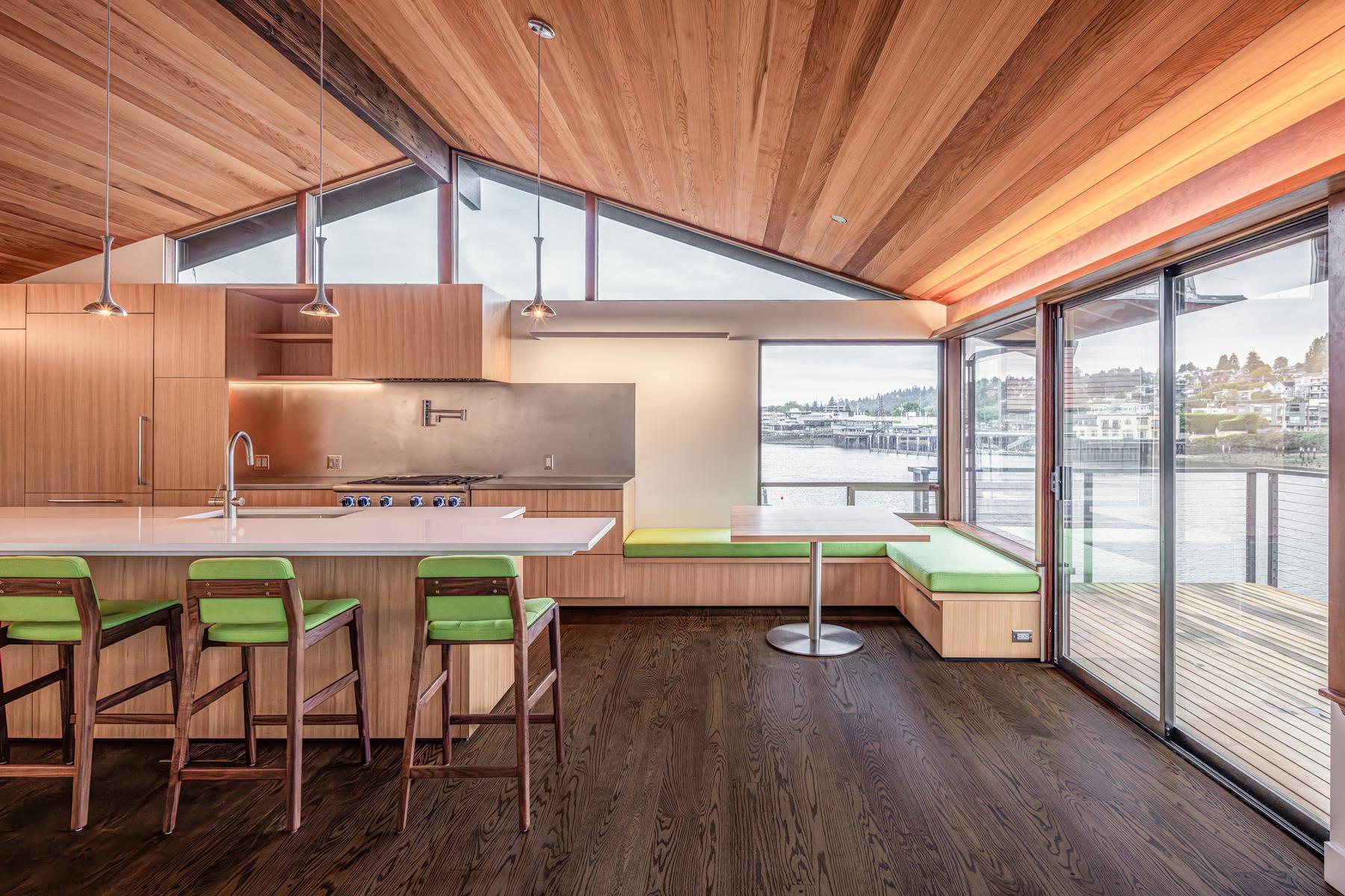 KITCHEN CONNECTED - Image 0: kitchen, wood ceiling, wood cabinetry, bar ...
