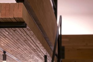 Preview of Architects Office - Image 3: structure wood, glulam, wood ceiling, lighting.