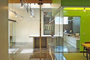 Preview of Ip Resources - Image 2: Exposed Beam, Steel, Exposed Duct, Glass, Meeting Room, Concrete, Track Lighting, Skylight, concrete floor, systems, Glass Interior.