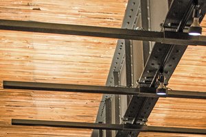 Preview of Mamnoon Restaurant - Image 7: Wood, Exposed Structure, Structure Steel, Steel.