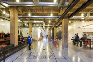 Preview of Payscale - Image 1: historic, Flooring, Concrete floor, Indoor, Structure wood, Exposed duct, Color, Lighting.