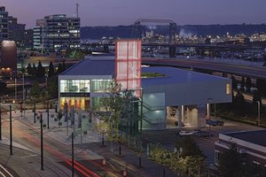 Preview of Tacoma Art Museum Addition - Image 8: Building, City, High Rise, Town, Urban, Office Building, Downtown, Apartment Building, Outdoor.