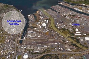 Preview of Tacoma Tideflats Residential Relocation Center - Image 2: Aerial View, tacoma.