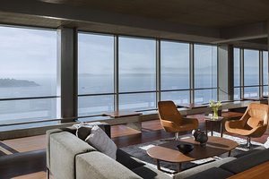 Preview of Zillow Executive Offices - Image 5: Couch, Furniture, Apartment, Building, Housing, Indoors, Dining Room, Interior Design, Room, Conference Room, Meeting Room, viroc, lounge, TV, view.