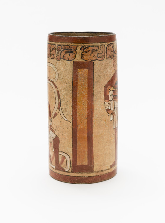 Cylinder Vessel with Ballgame Scene LACMA Collections