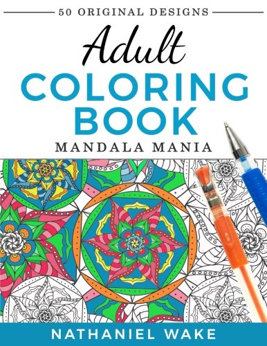 Adult Coloring Book Mandala Mania 50 Original Stress