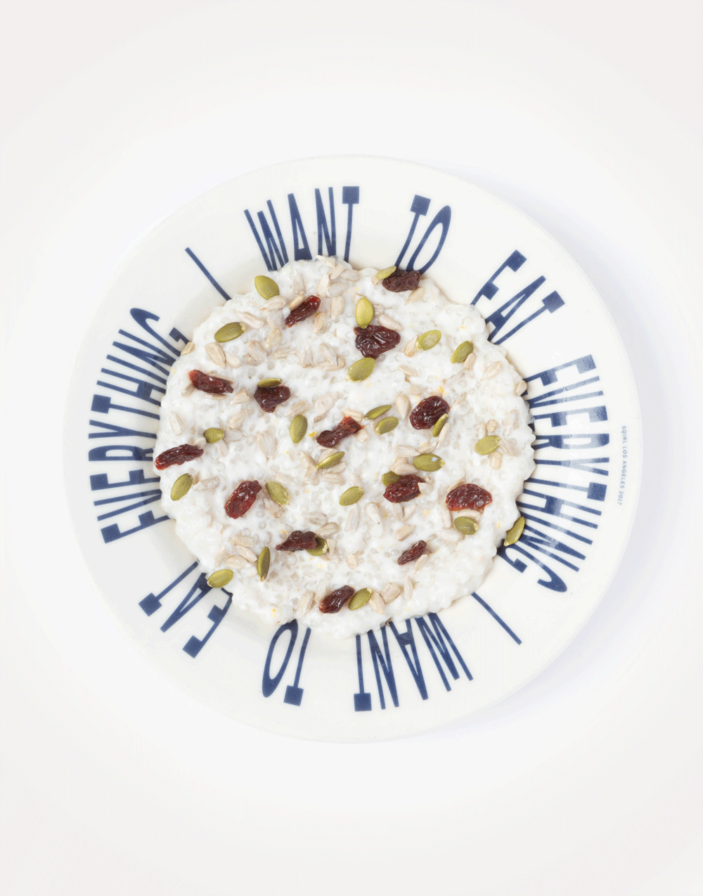 Vegan Coconut Tapioca Dried Fruit & Seed Bowl