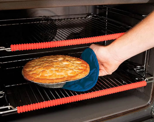 Oven Shelf Protector Oven Rack Guard Heat Resistant Burns Avoid Silicone X7A9