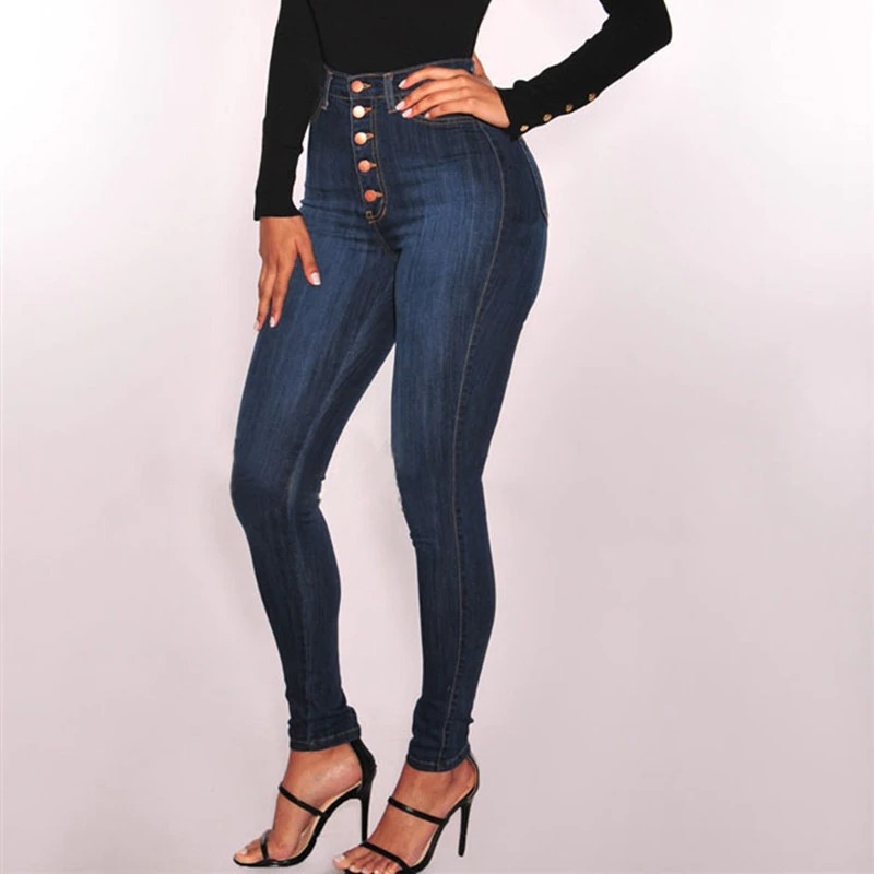 high waist push up jeans