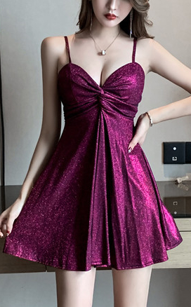 sparkle purple dress