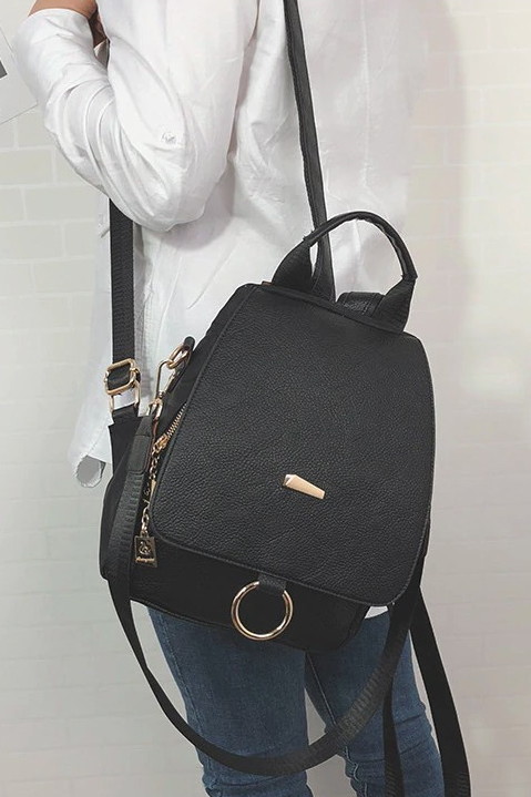 cute black backpack purse