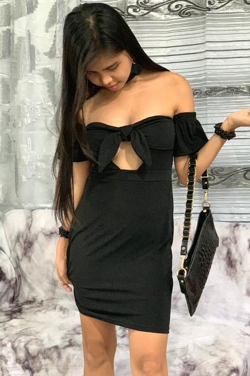 Black Tube Top Short Party Dress Sexy Stunning