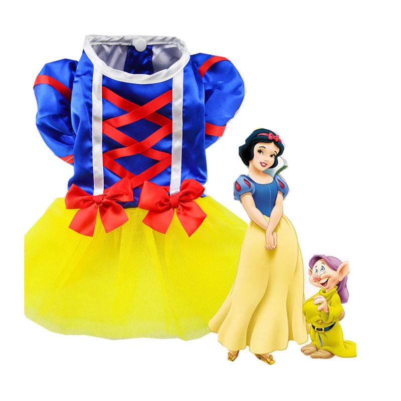 Dog Skirt New Princess Fancy Snow White Clothes Costumes Apparel For Pet Puppy