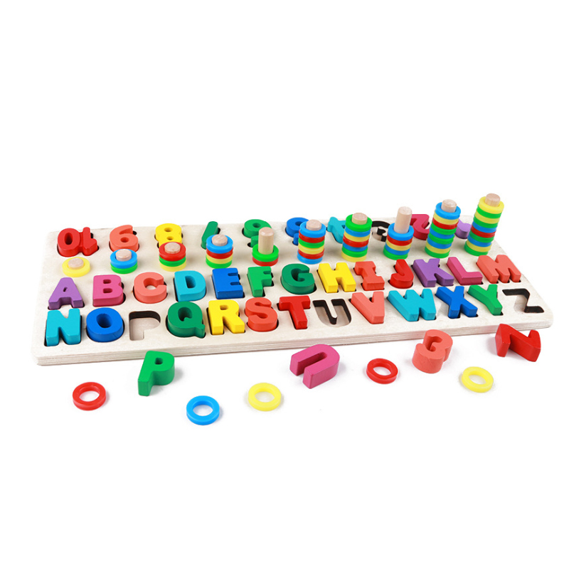 wooden counting puzzle
