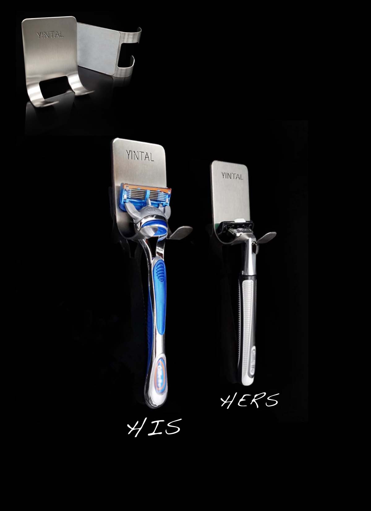 HIS & HERS RAZOR HOLDERS