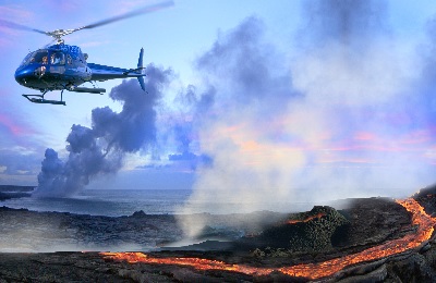 Product H2 Combo Hawaii Volcano w/Blue Hawaiian Helicopter