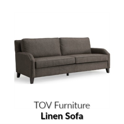 Linen sofa