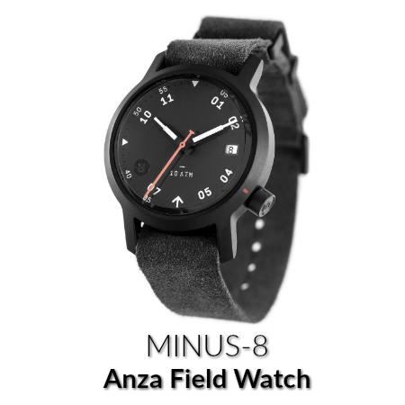 minus-8 anza field watch