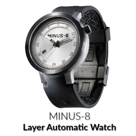 minus-8 white automatic watch