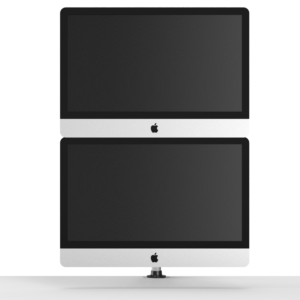 Vertical Dual Apple Monitor with 7in1 Base